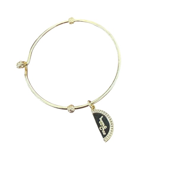 Gold Tone Lilly Pulitzer Dangle Charm Jewelry Bracelet 
Bracelet  EUC - Picture 1 of 7